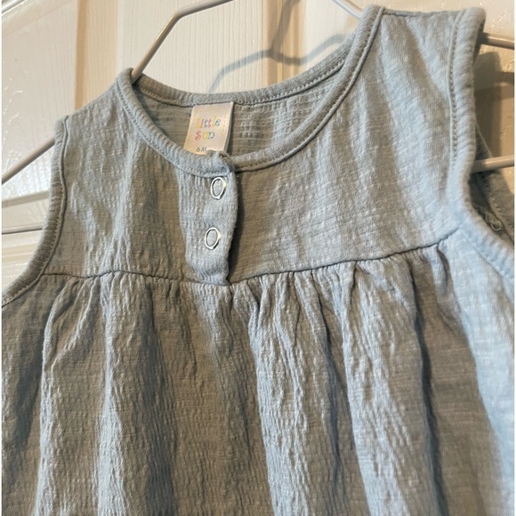 Little Sun light blue jumper / romper 6 mo EUC‎ *my favorite! - Picture 2 of 4